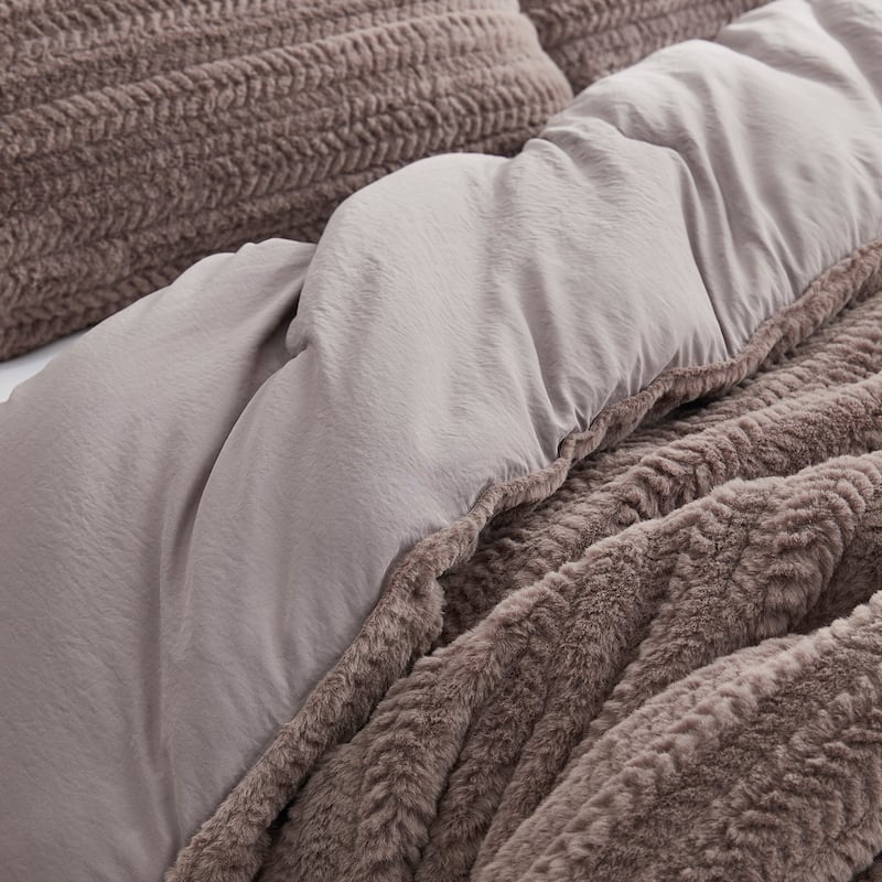 Woodland Forest - Coma Inducer® Oversized Duvet Cover Set - Tree Bark Brown