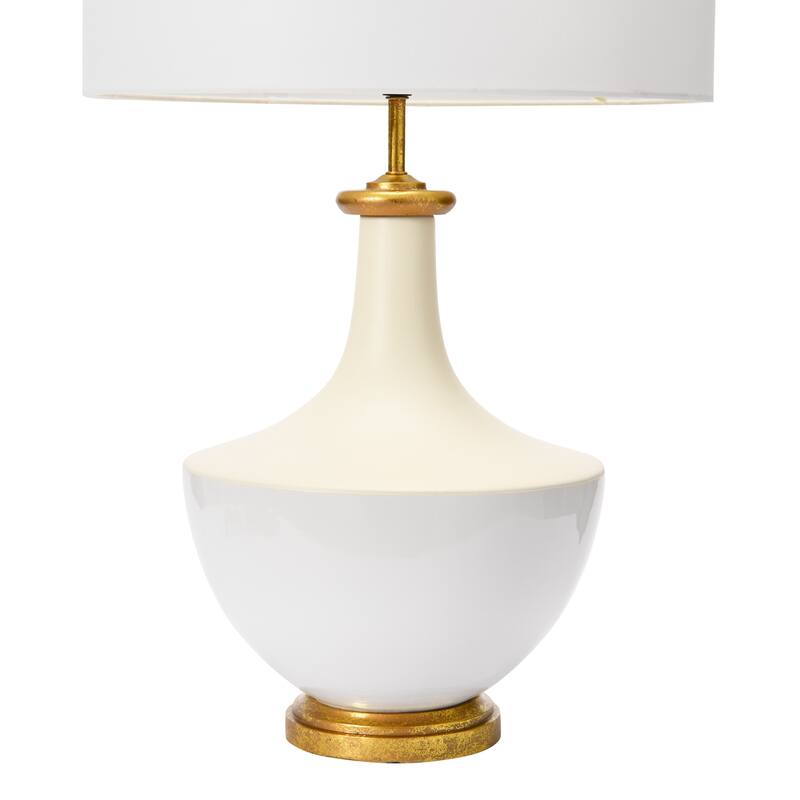 Ceramic Table Lamp with Linen Shade