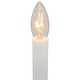 preview thumbnail 3 of 2, 9" White and Gold C7 Light Christmas Candle Lamp with Timer - Set of 4