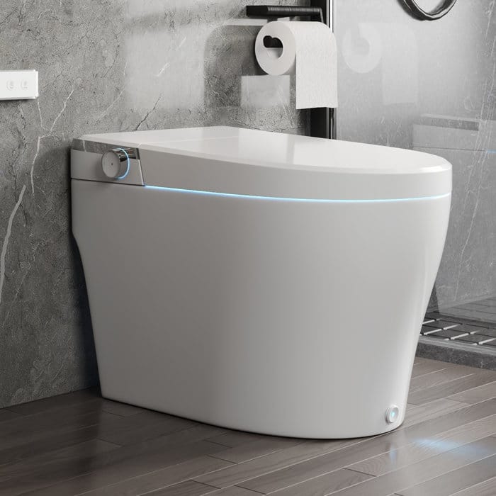 DV-1S0029-V3 Smart Bidet Toilet with Auto Open Lid Auto Flush, Modern Tankless Smart Toilet Equipped - N/A