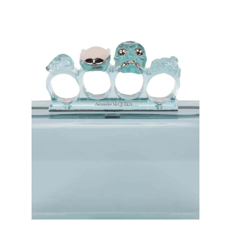 Alexander McQueen Skull Four-Ring Clutch