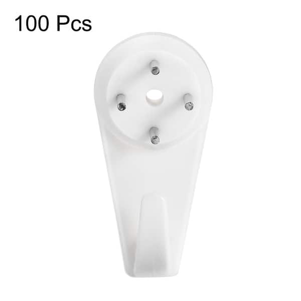 22lbs Hardwall Hanger Wall Mount Nonmark Hook Photo Hangers (100 Pcs