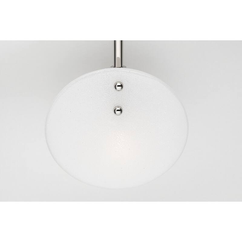Mitzi by Hudson Valley Giselle 8-Light Aged Brass Semi Flush Mount with White Candy Glass