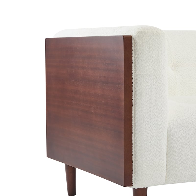 Contemporary Design Button-Tufted Upholstered Sofa