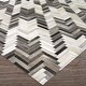 preview thumbnail 4 of 5, Dream Decor Rugs Vail Cascade Ivory Brown Geometric Handmade Area Rug