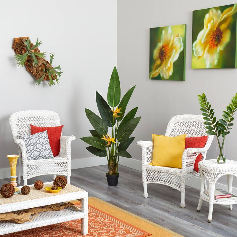 Southwestern Artificial Plant 3Ft - Real Touch Faux Greenery Decor, Home Office Accent - Green - 54