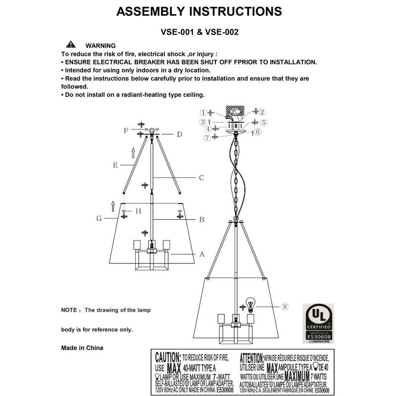 Livabliss Visse Traditional Chandelier - 22"L x 22"W x 34"H