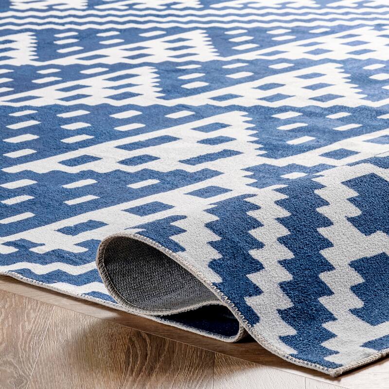Nuloom Chiara SpinClean Machine Washable Modern Geometric Area Rug