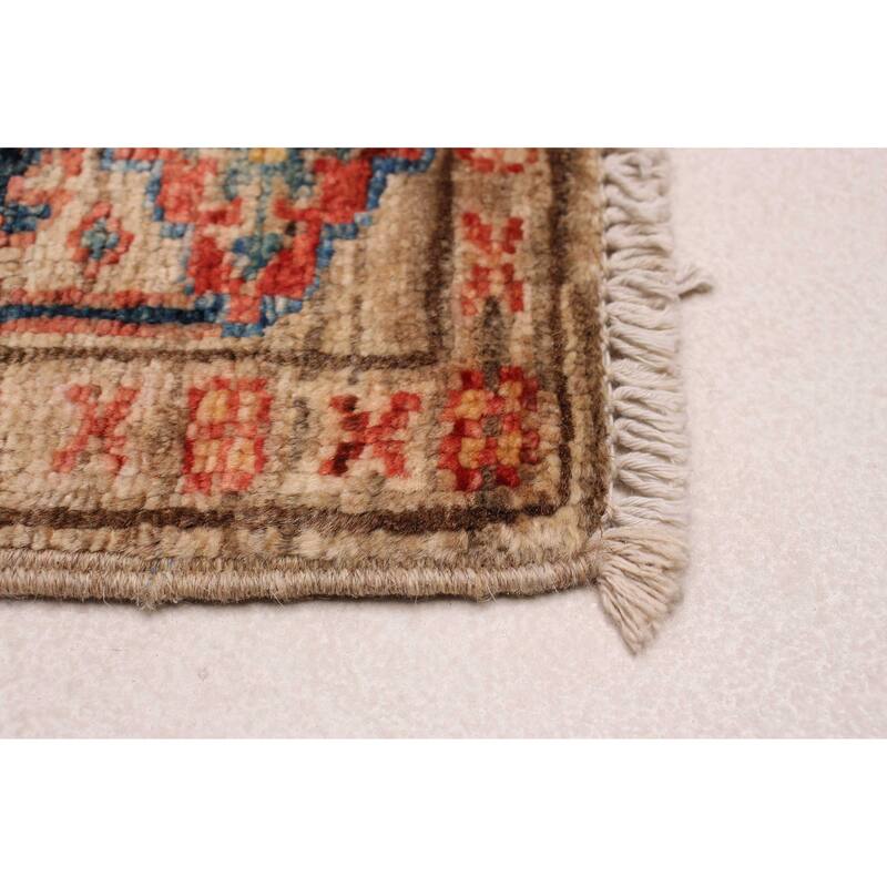 ECARPETGALLERY Hand-knotted Aryana Tan Wool Rug - 2'9 x 8'1