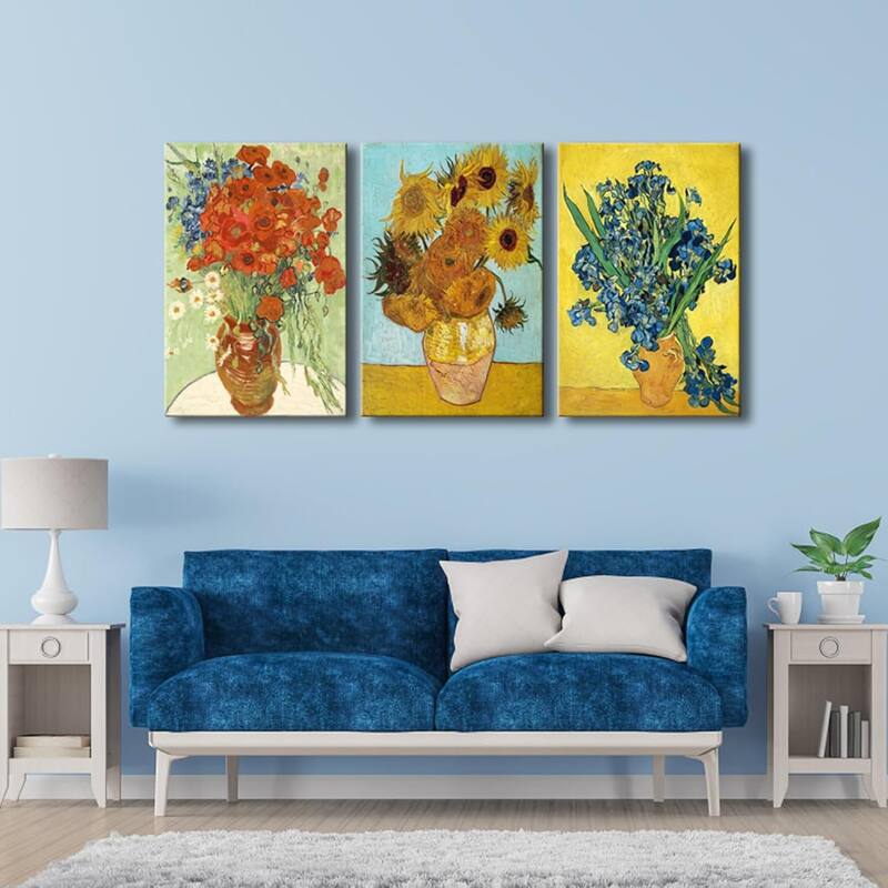 Art 3 Panels Canvas Prints of Vincent Van Gogh Paintings