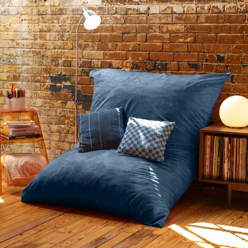 Jaxx 5.5' Huge Bean Bag Floor Pillow and Lounger for Adults - Microsuede