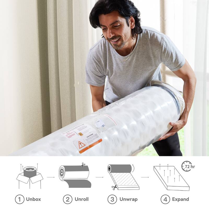 SweDrea 8/12 in. Firm Hybrid Mattress Cooling and Breathable with CertiPUR-US, SGS and OEKO-TEX