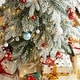 preview thumbnail 42 of 42, Glitzhome Pre-Lit Flocked Pencil Spruce Artificial Christmas Tree with Warm White Lights