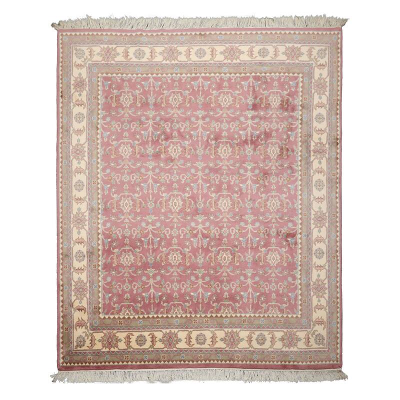 8x10 Hand Knotted New Zewland Wool Agra Plush Pile Pande Cameron Rug - 8' x 10' - 8'  x 10'