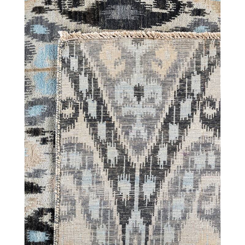 Ikat One-of-a-Kind Hand-Knotted Area Rug, Beige - 8' 0" x 10' 6"