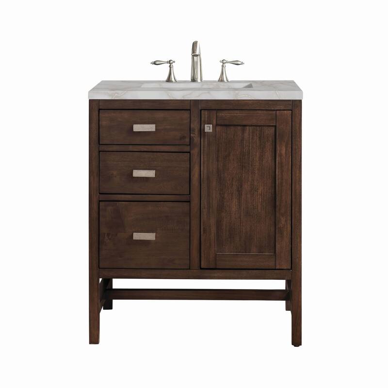 James Martin Vanities E444-V30-3VSL Addison 30" Single Basin Wood - Mid-Century Acacia