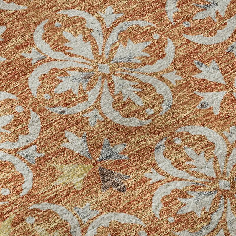 Premium Washable Super Soft Transitional Medallions Mayfield Rug