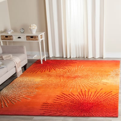 SAFAVIEH Handmade Soho Miyase Burst New Zealand Wool Rug