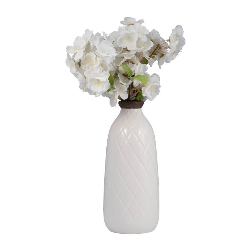Sagebrook Home Neutral Ceramic Vase