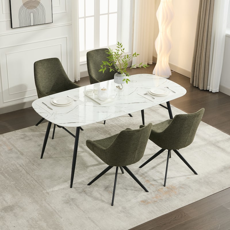 Swivel Dining Chairs set of 2/4,Mid Century Modern Dining Room Chairs