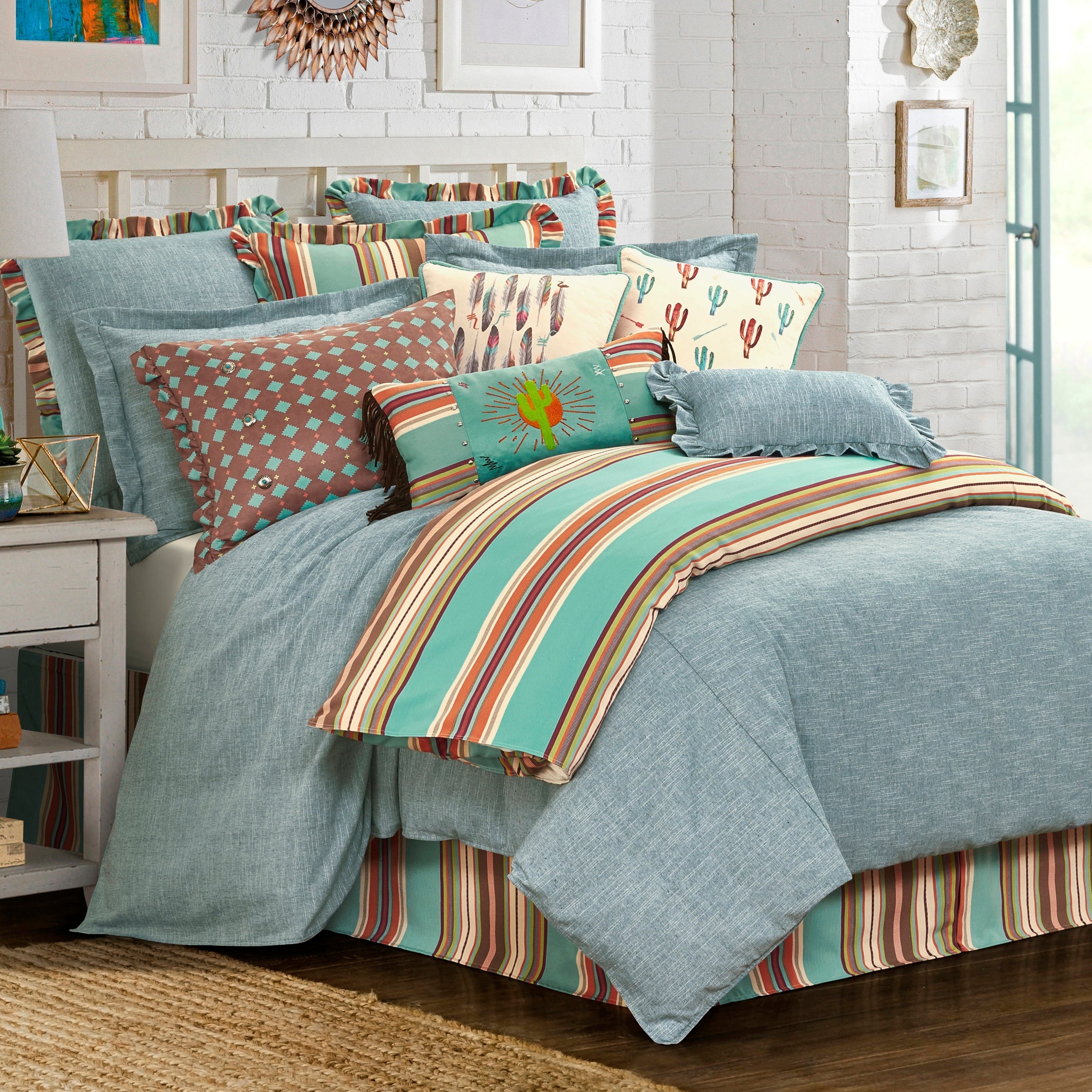 HiEnd Accents Chambray Comforter Set, 3PC
