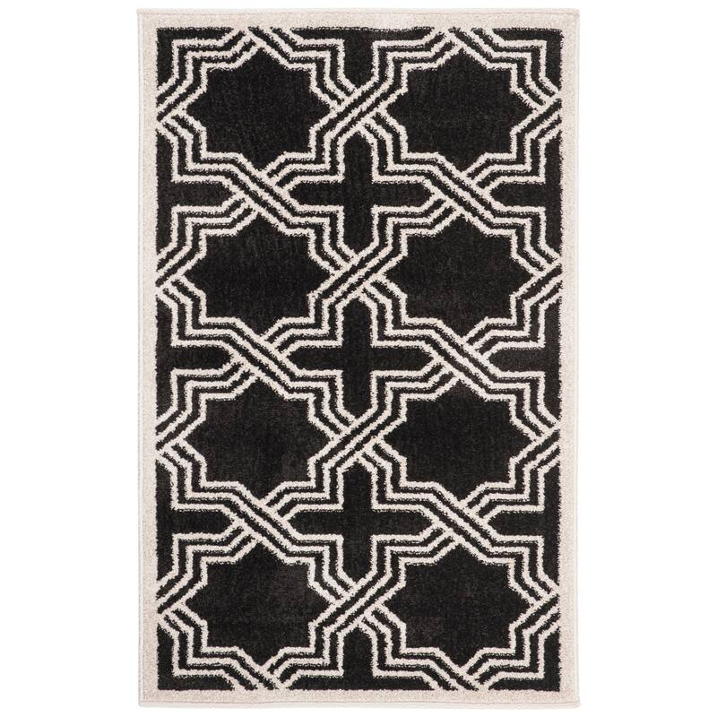 SAFAVIEH Amherst Irini Modern Rug - 2'6" x 4' - Anthracite/Ivory