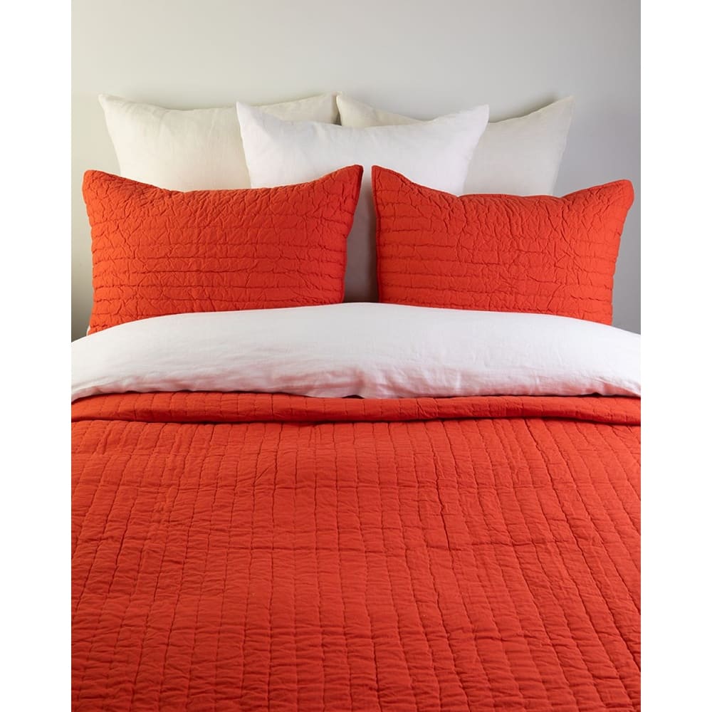 Campos Persimmon Cotton Quilt Set
