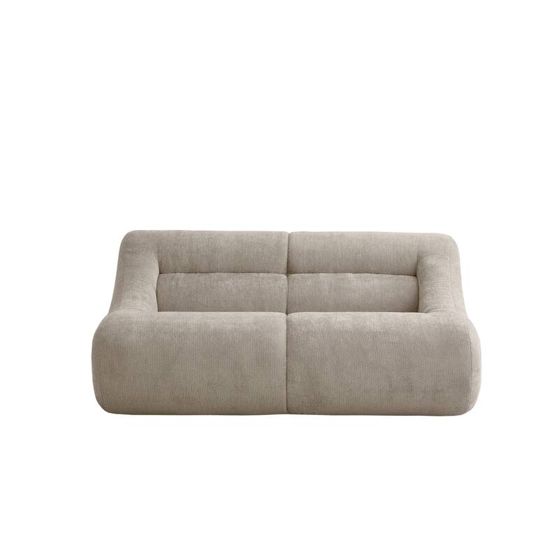Chenille Loveseat, Memory Foam 2-Seater Couch Upholstered Deep Seat Sofa