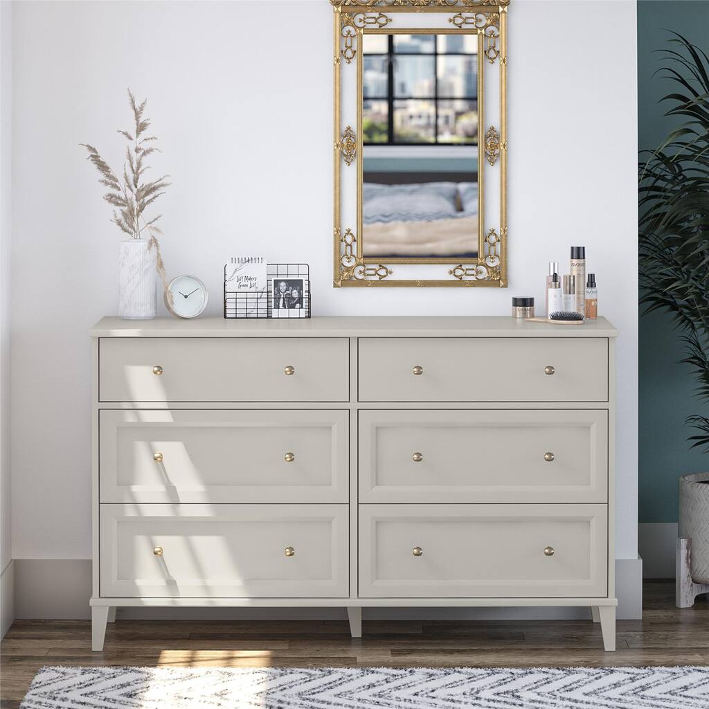 Ameriwood Home Monticello Wide 6 Drawer Dresser