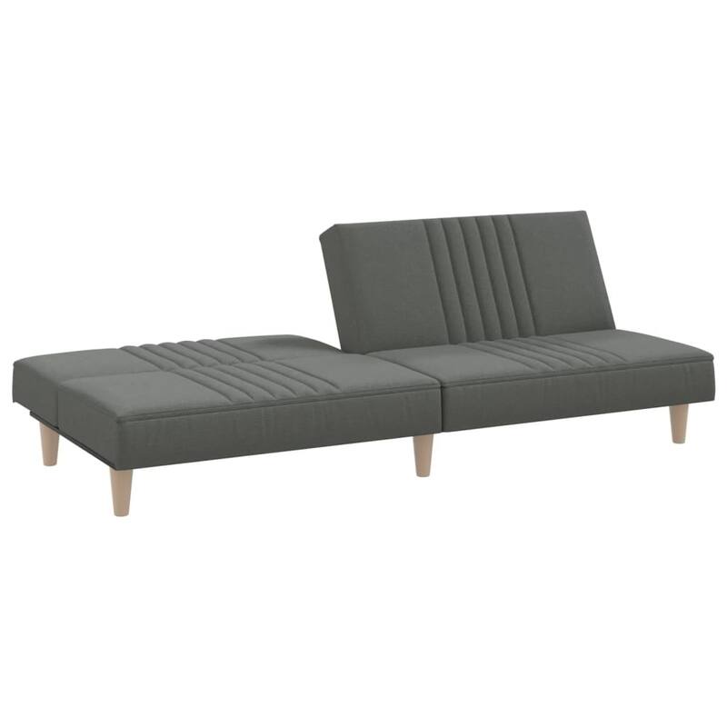 vidaXL Sofa Bed Dark Gray Fabric - 78.7" x 35" x 27.6"
