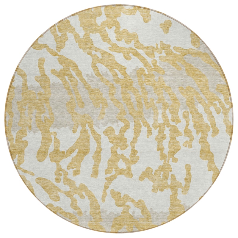 HomeRoots Animal Print Transitional Rectangle Outdoor Rug