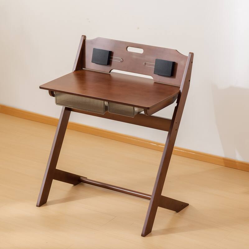 Kids Desk and Chair Set, Computer Desk Small Office Writing Desk - 28.3"L x 19.3"W x 35.4"H