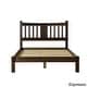 preview thumbnail 10 of 16, Grain Wood Furniture Solid Wood Shaker Slat Platform Bed Expresso - King