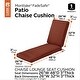 preview thumbnail 17 of 20, Classic Accessories Montlake Water-resistant Patio Chaise Lounge Cushion