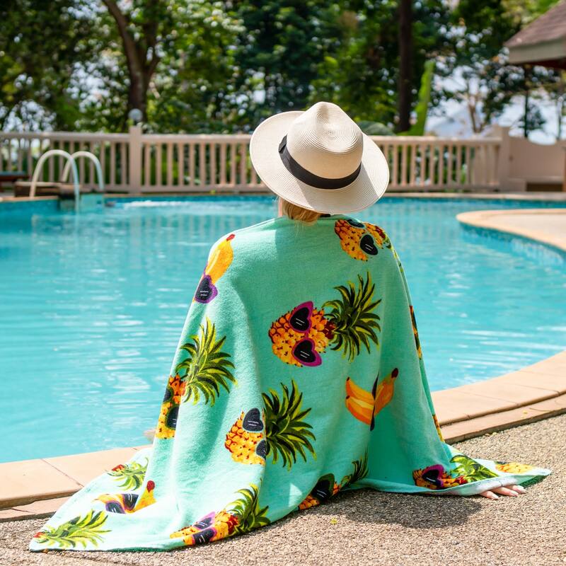 Arkwright Cotton Printed Novelty Beach Towel - 30x60 Inches