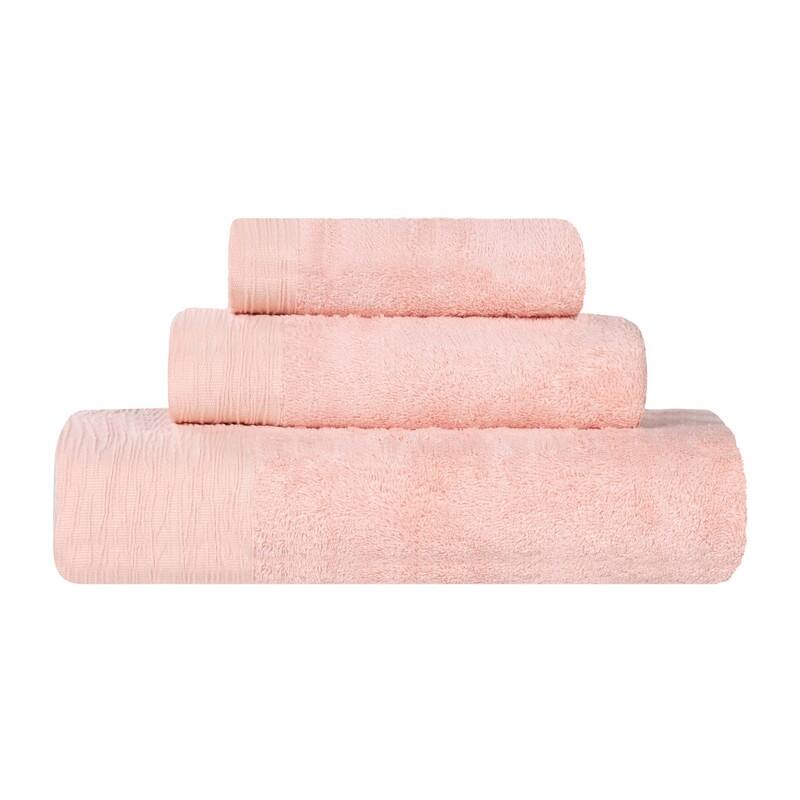 Superior Sierra Rayon From Bamboo Cotton Blend 3 Piece Bathroom Towel Set