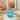 Glitzhome Christmas Hand Blown Blue Glass Pumpkin Table Decor Gifts