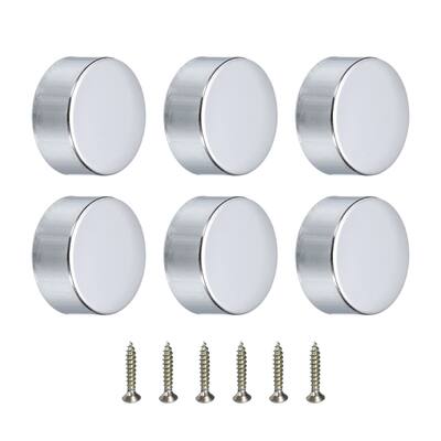 6Pcs Mirror Screws Zinc Alloy Cap Decorative Cover Nails