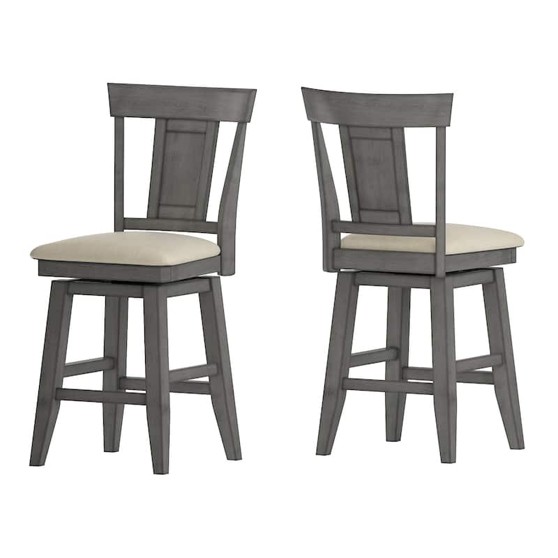 Eleanor Panel Back Wood Swivel Chair by iNSPIRE Q Classic