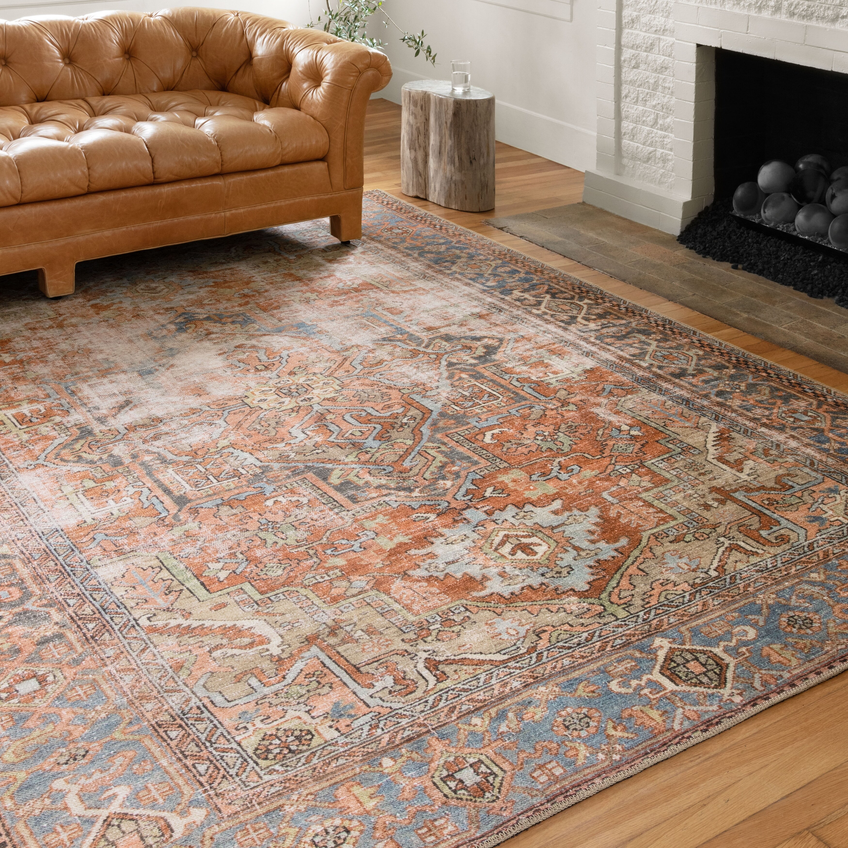 Shop Alexander Home Tremezzina Printed Bohemian Terracotta Sky
