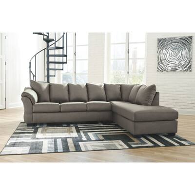 Darcy 2-Piece Sectional w/ Chaise Right Facing - Cobblestone