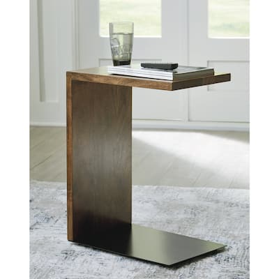 Signature Design by Ashley Wimshaw Brown/Black Accent Table - 12"W x 18"D x 24.13"H