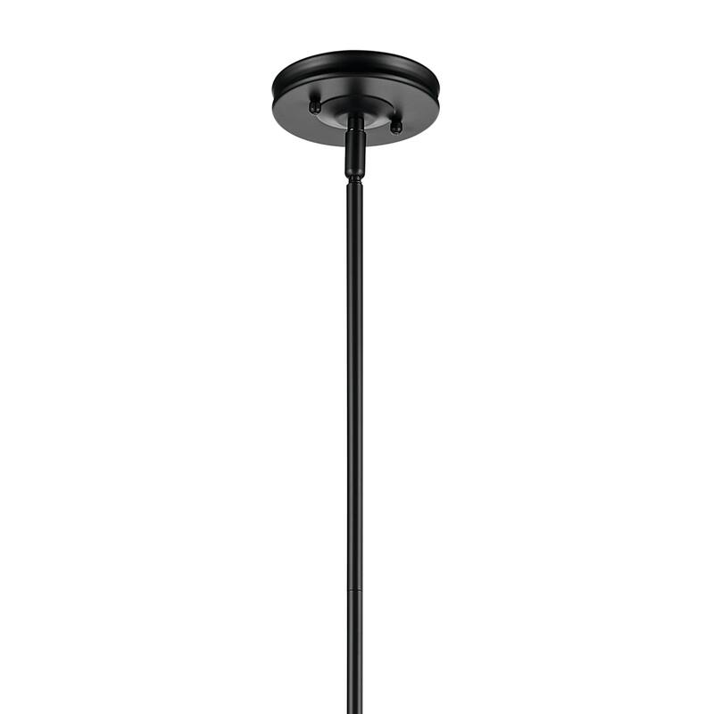 Kichler Lighting Laria 10.25 Inch 1 Light Pendant with Clear Glass in Black