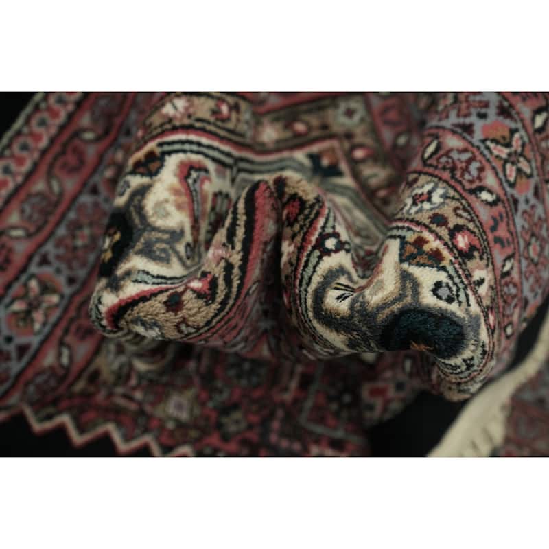 Hand Knotted Oriental 100% Wool Carpet Traditional Geometric Black Bidjar Area Rug - 17' 10'' X 12' 1''