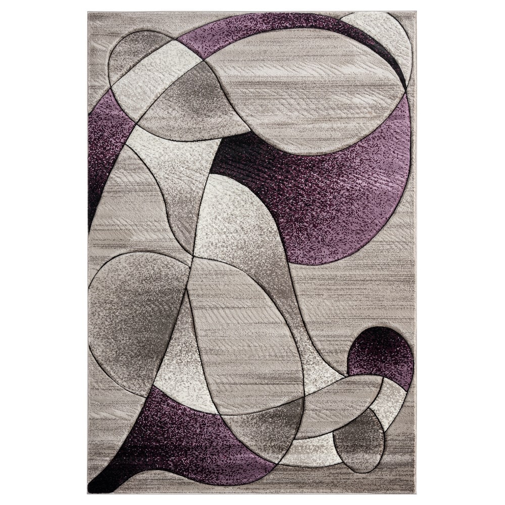 Rhodes Collection Abstract Designed Area Rug