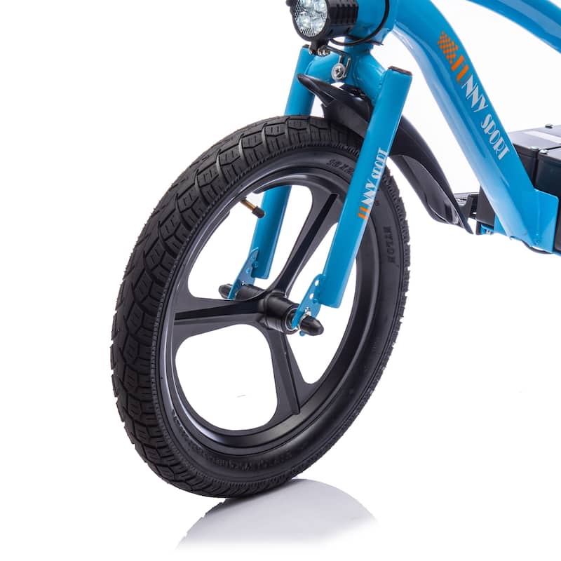24V Kids Ride On Electric Dirt Bike,300W Super Power Motor,16in Wheels,Adjustable Seat Height,Hand-Operated Brakes
