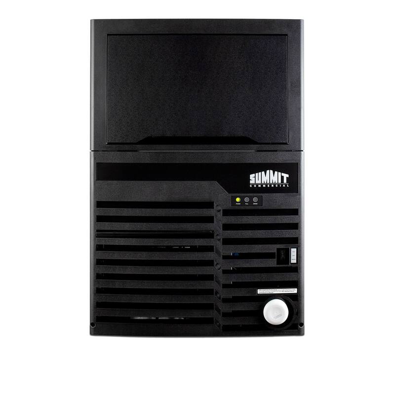 Summit 21 Inch Wide 27 Lbs. Built-In Commercial Ice Maker with 100 - Black
