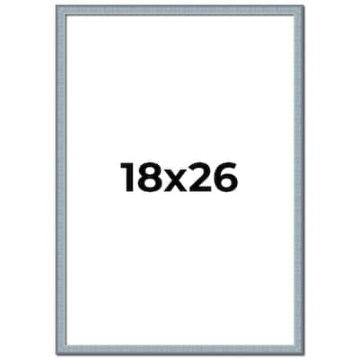18x26 Frame Rustic Sky Blue Solid Wood Picture Frame | 0.75 Inch