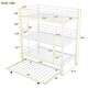 preview thumbnail 3 of 22, Metal Twin Size Triple Bunk Bed with Trundle