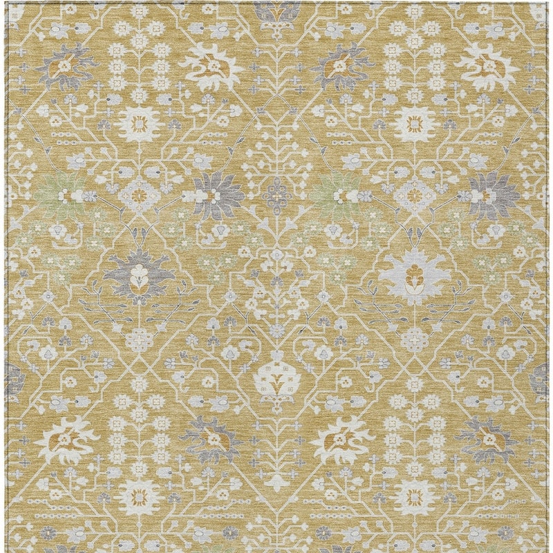 HomeRoots Oriental Traditional Rectangle Outdoor Rug